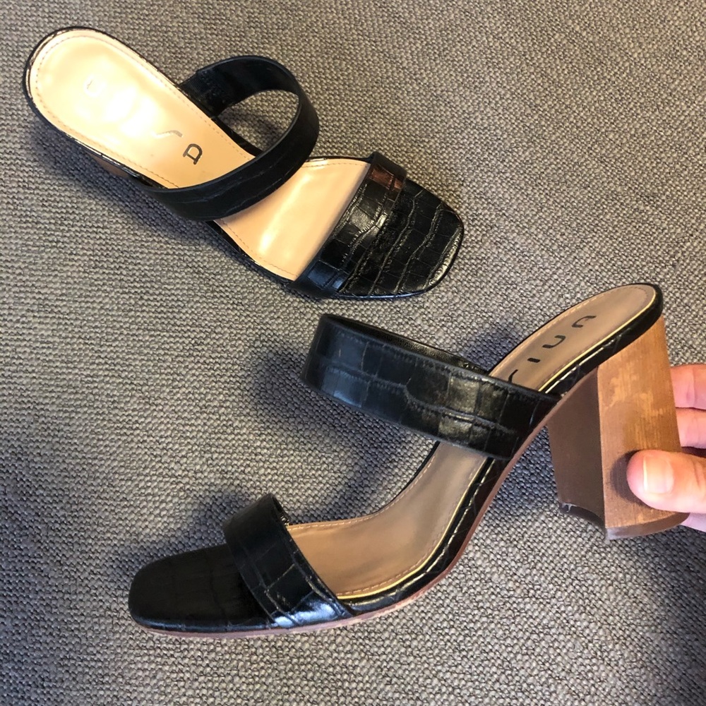 Unisa Yara 3 block heel sandal mules